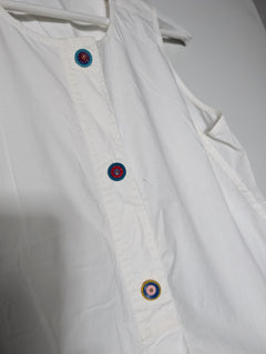 Tory Burch Sleeveless Blouse White Size 4 - Image 2