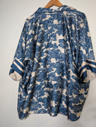 Carolina Lifestyle Satin Shirt Blue Toile de Jouy Print Size S/M - Image 4