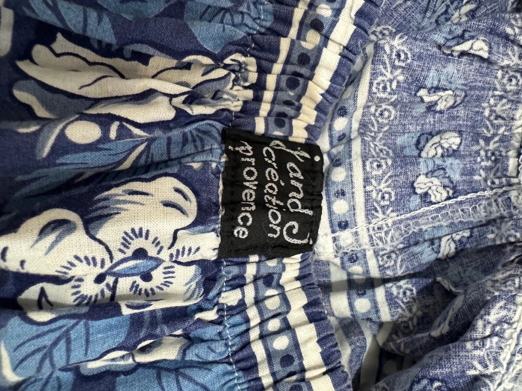 L and J Creation Provence Blue Floral Tiered Skirt - Image 7