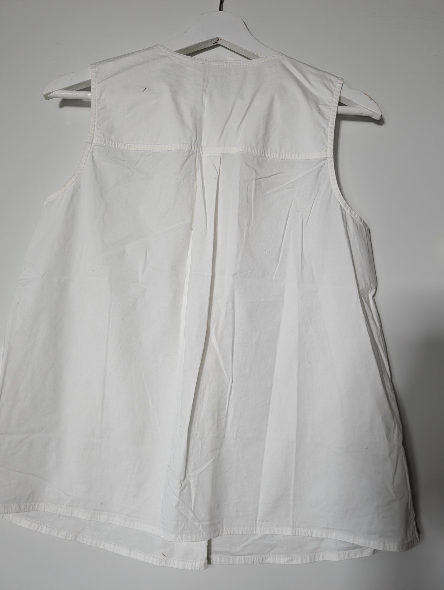 Tory Burch Sleeveless Blouse White Size 4 - Image 5
