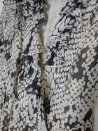 Arthur Galan AG Polka Dot Ruffle Silk Dress Black and White Size 8 - Image 2