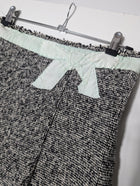 Lee Mathews Wool Tweed A-Line Skirt Black & White Size 1 - Image 2