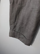 Bianca Spender Micro-Houndstooth Cuffed Trousers Brown Size 12 - Image 3