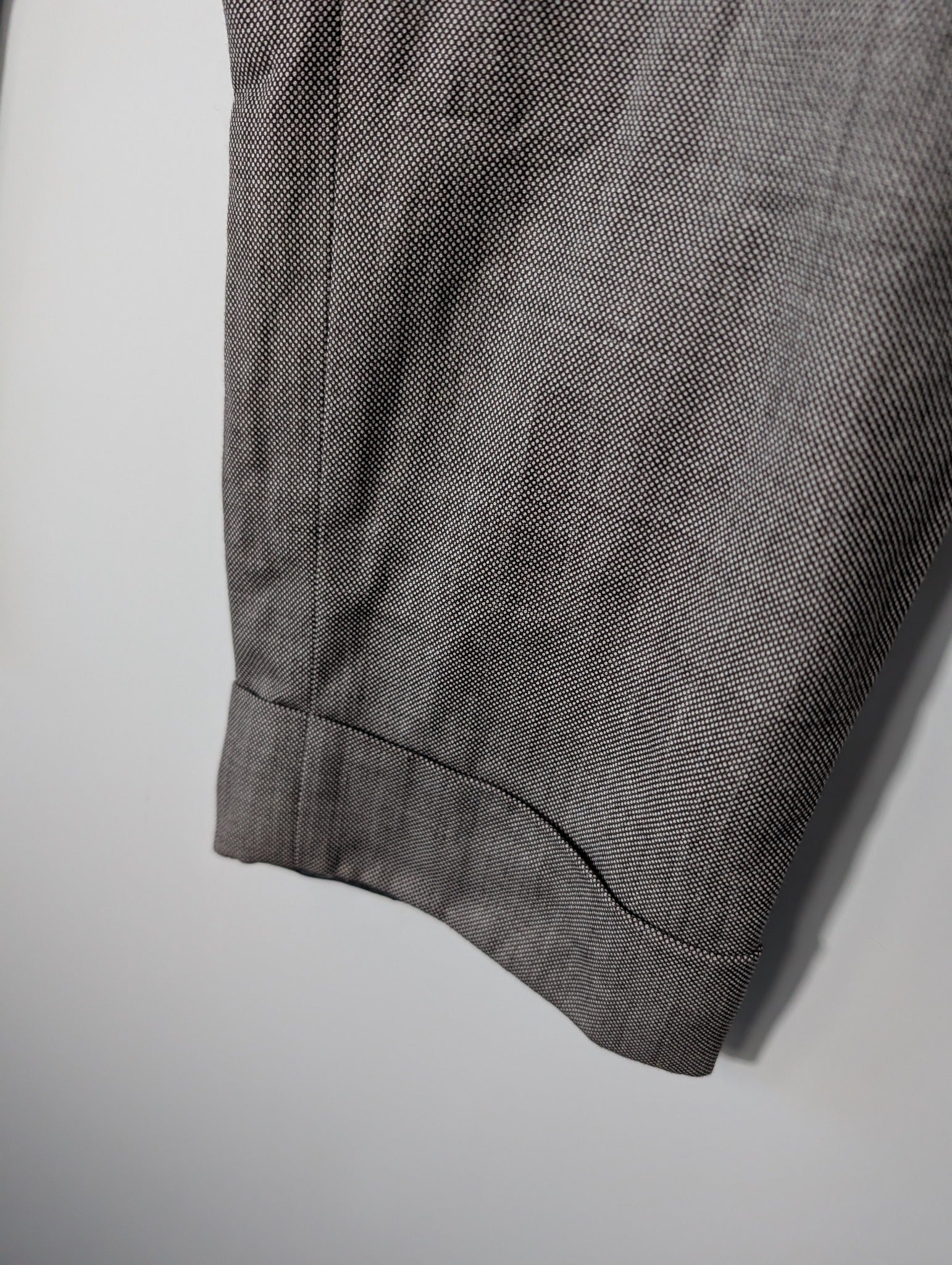 Bianca Spender Micro-Houndstooth Cuffed Trousers Brown Size 12 - Image 3