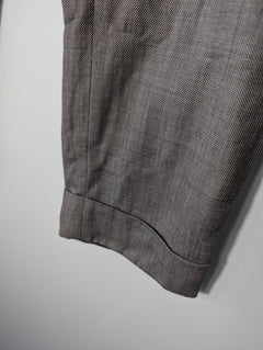 Bianca Spender Micro-Houndstooth Cuffed Trousers Brown Size 12 - Image 3