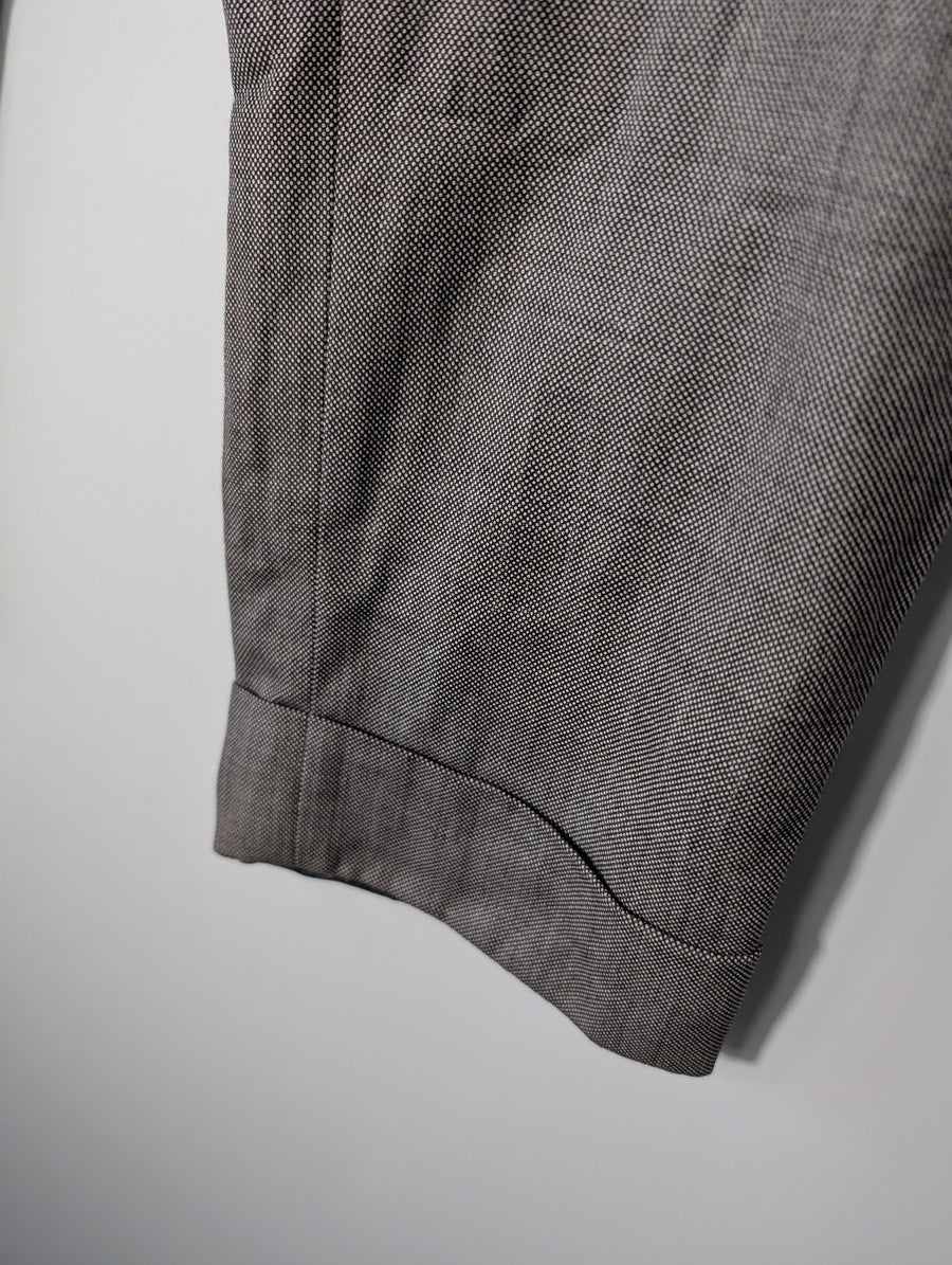 Bianca Spender Micro-Houndstooth Cuffed Trousers Brown Size 12 - Image 3
