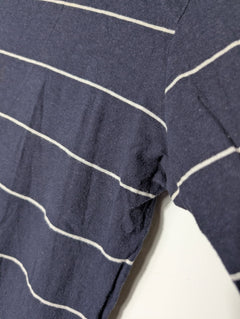 Assembly Label Long Sleeve Striped T-Shirt Dress Navy White Size 6 - Image 6