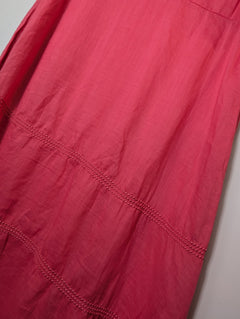 Morrison One-Shoulder Tiered Midi Dress Pink Size 2 - Image 6