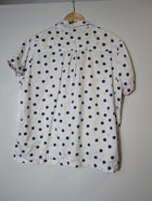 Peter Alexander Women's Polka Dot Pajama Set White & Navy Size M - Image 7