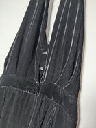 Bianca Spender Velvet Halter Neck Jumpsuit Black Size 14 - Image 2