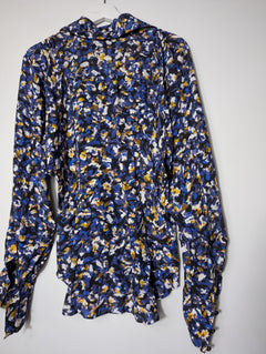 Ginger & Smart Silk Blend Floral Blouse Women's Size 10 - Image 5