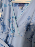 Bia Clothing Floral Midi Dress Blue Flutter Sleeve - Image 2
