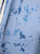 Bia Clothing Floral Midi Dress Blue Flutter Sleeve - Image 3