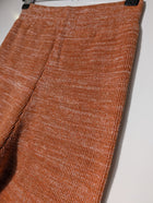 Red Berry Ribbed Knit Flare Pants Orange Women's Size S - Image 3