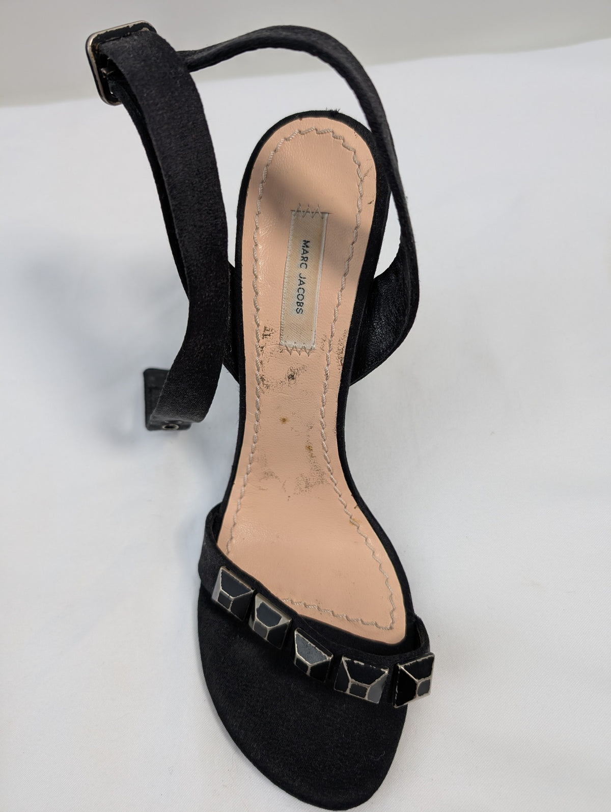 Marc Jacobs Peep Toe Ankle Strap Heels Black EU 38 - Image 14