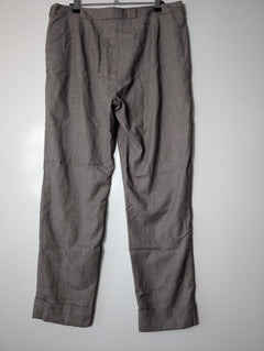 Bianca Spender Micro-Houndstooth Cuffed Trousers Brown Size 12 - Image 4