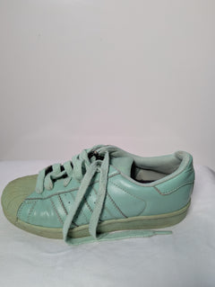 Adidas Superstar Pharrell Williams Mint Green US 4 - Image 4