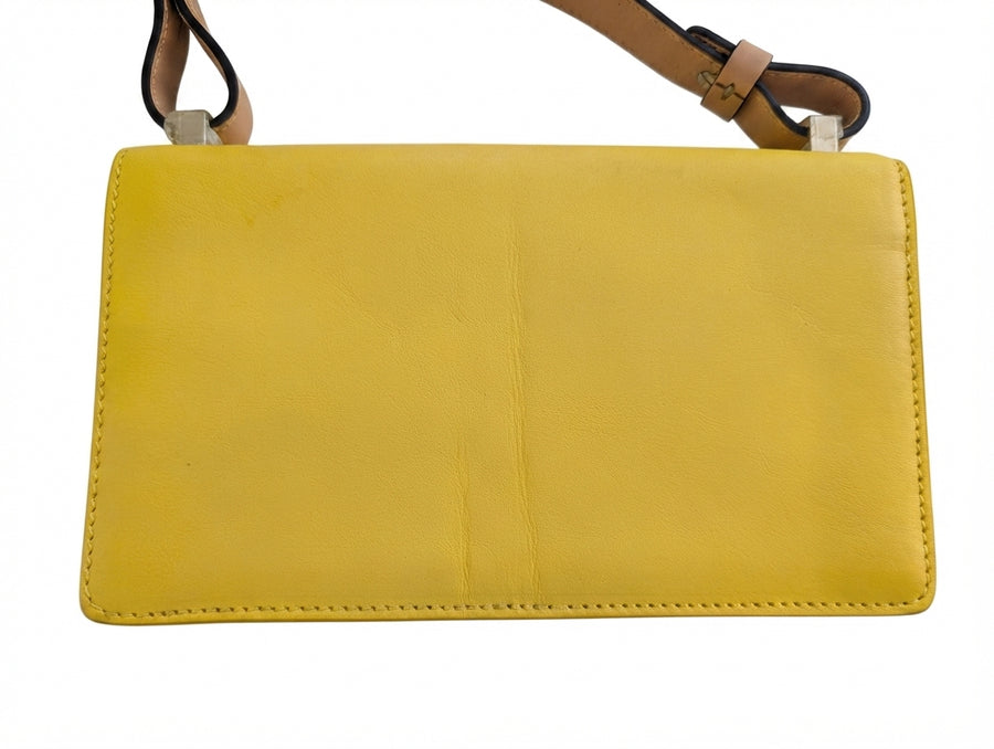 Victoria Beckham Leather Crossbody Bag Yellow - Image 1