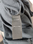 Foil Open Front Cardigan Pure Merino Wool Grey Size XL - Image 7