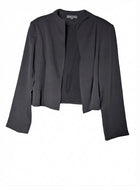 SARISSA Women's Open Front Cropped Blazer Black XXL - Image 1