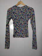 Nina Ricci Floral Long Sleeve Top Multicolour Size 36 FR - Image 3