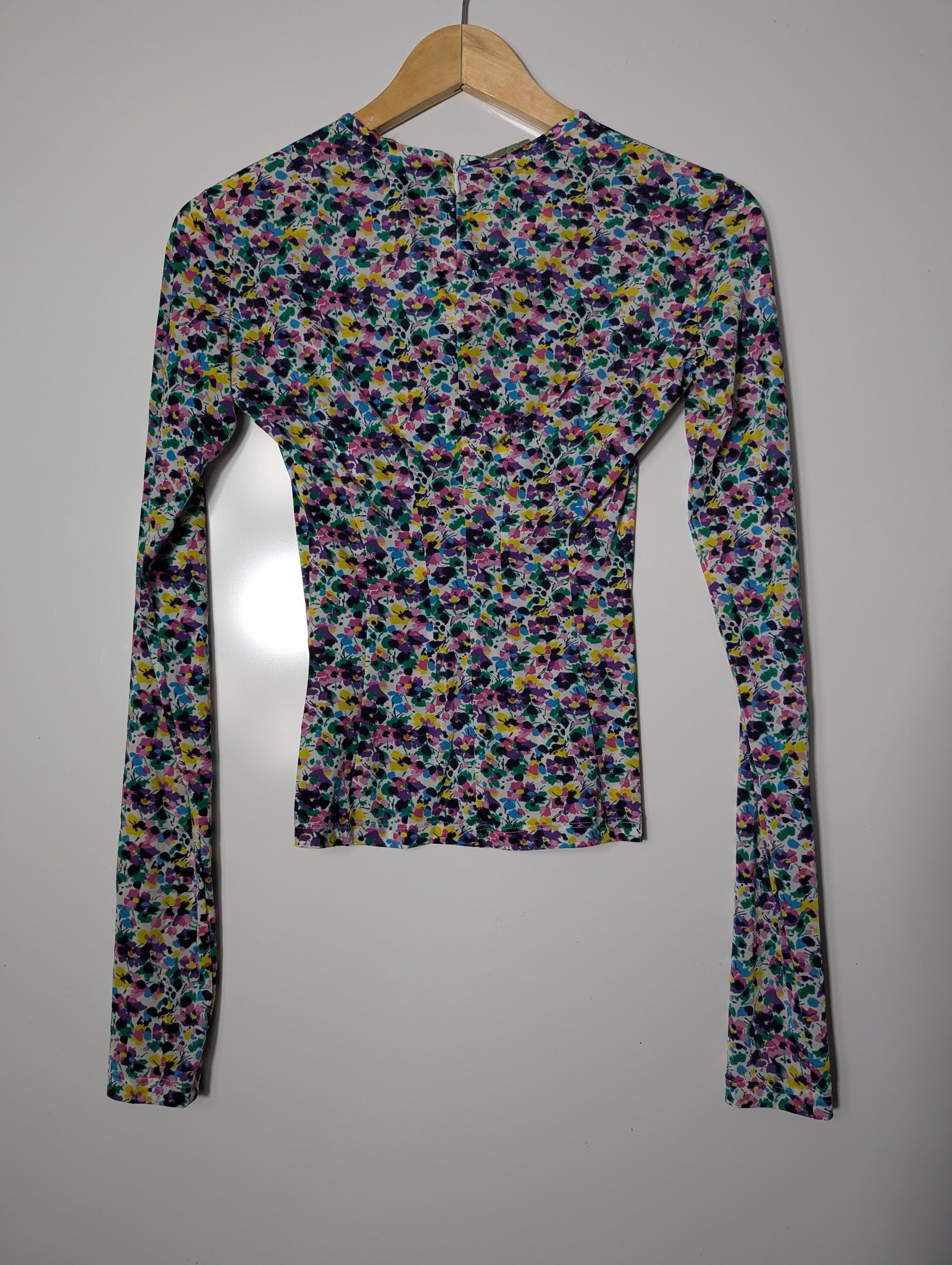 Nina Ricci Floral Long Sleeve Top Multicolour Size 36 FR - Image 3