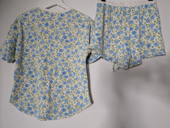 Peter Alexander Women's Floral Waffle Knit Pajama Set Blue XS - Image 6