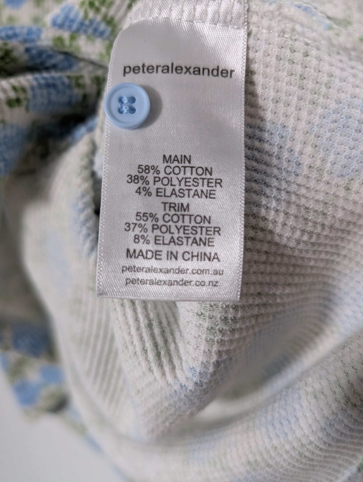 Peter Alexander Women's Floral Waffle Knit Pajama Set Blue XS - Image 7