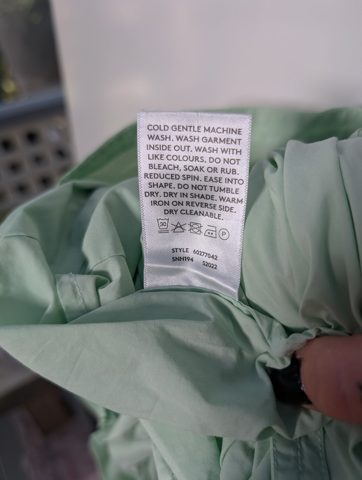 Country Road Cotton Poplin Midi Dress Mint Green Size 10 - Image 10