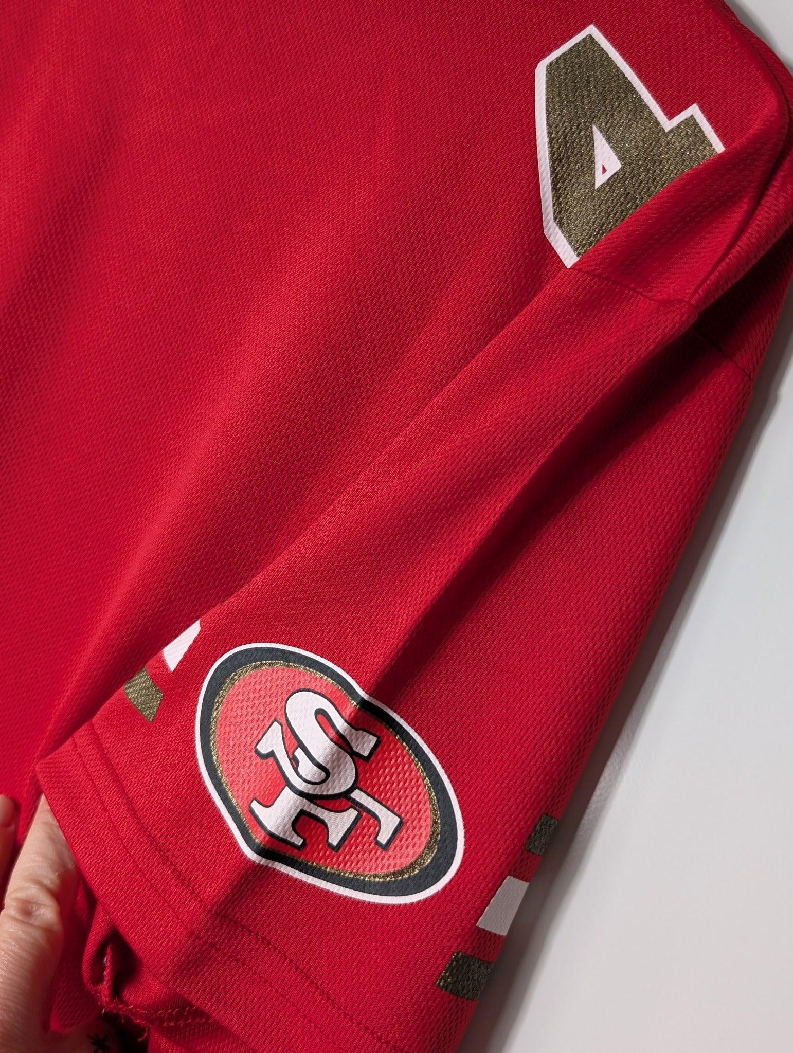 NFL Team Apparel San Francisco 49ers Jersey Red Size S - Image 6