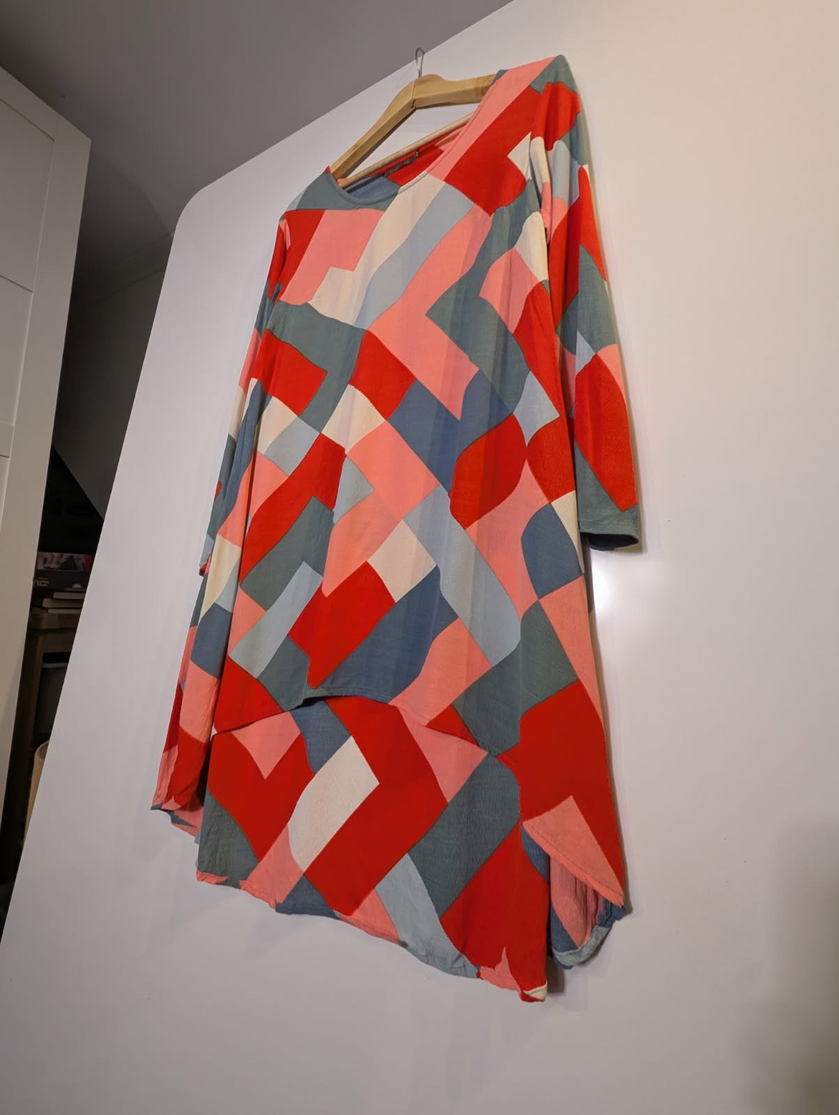 Mister Zimi Long Sleeve Dress Geometric Abstract Print - Image 10