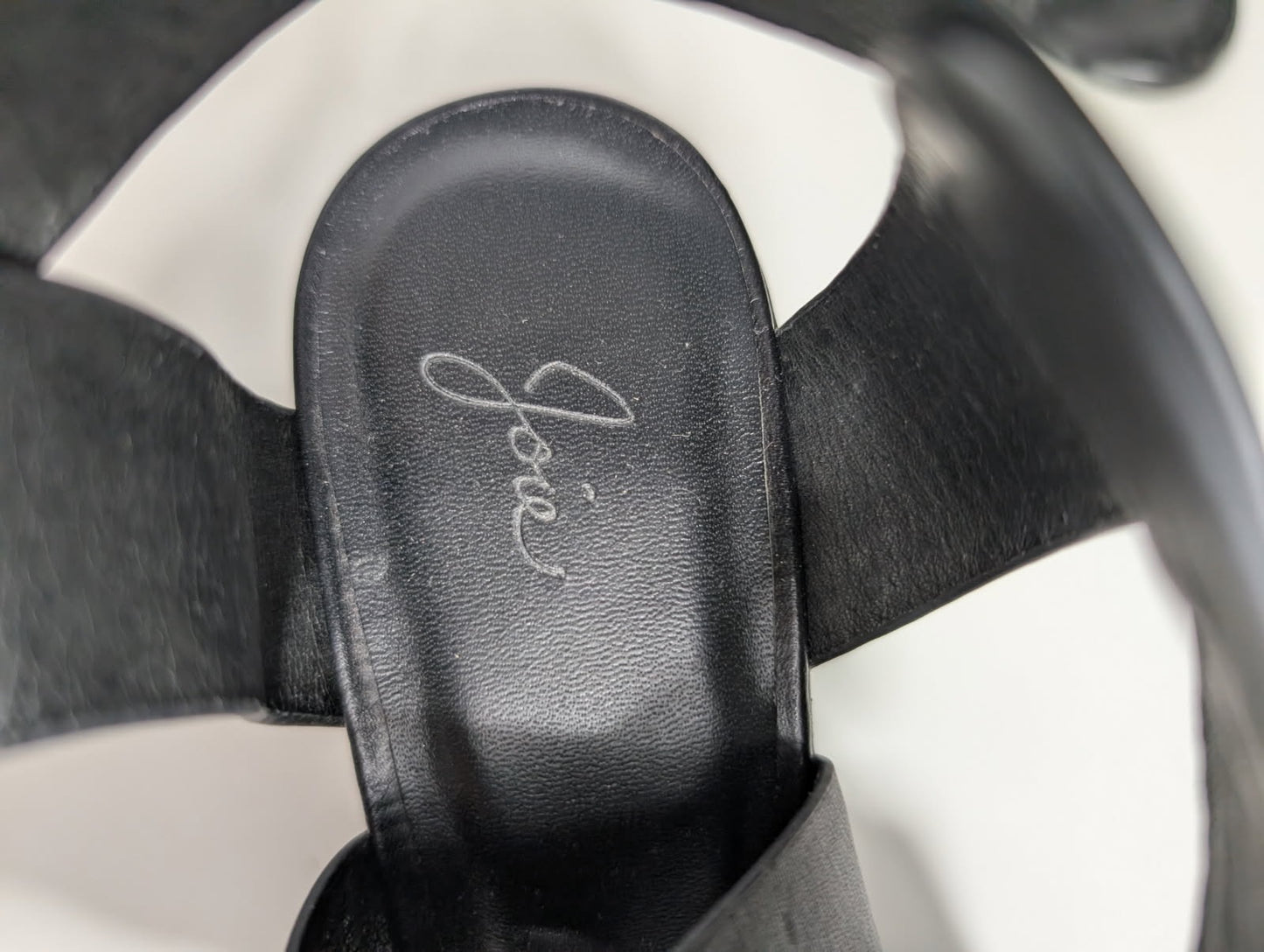 Joie Leather Block Heel Sandals - Sophisticated Crisscross Design - Image 4