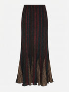 Vivian Chan Shaw Striped Knit Maxi Skirt Multicolour - Image 1