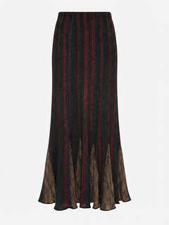 Vivian Chan Shaw Striped Knit Maxi Skirt Multicolour - Image 1