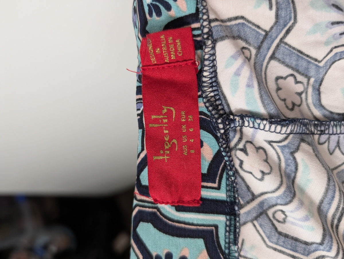 Tigerlily Palazzo Pants Geometric Tile Print Wide Leg Trousers Size 8 - Image 6