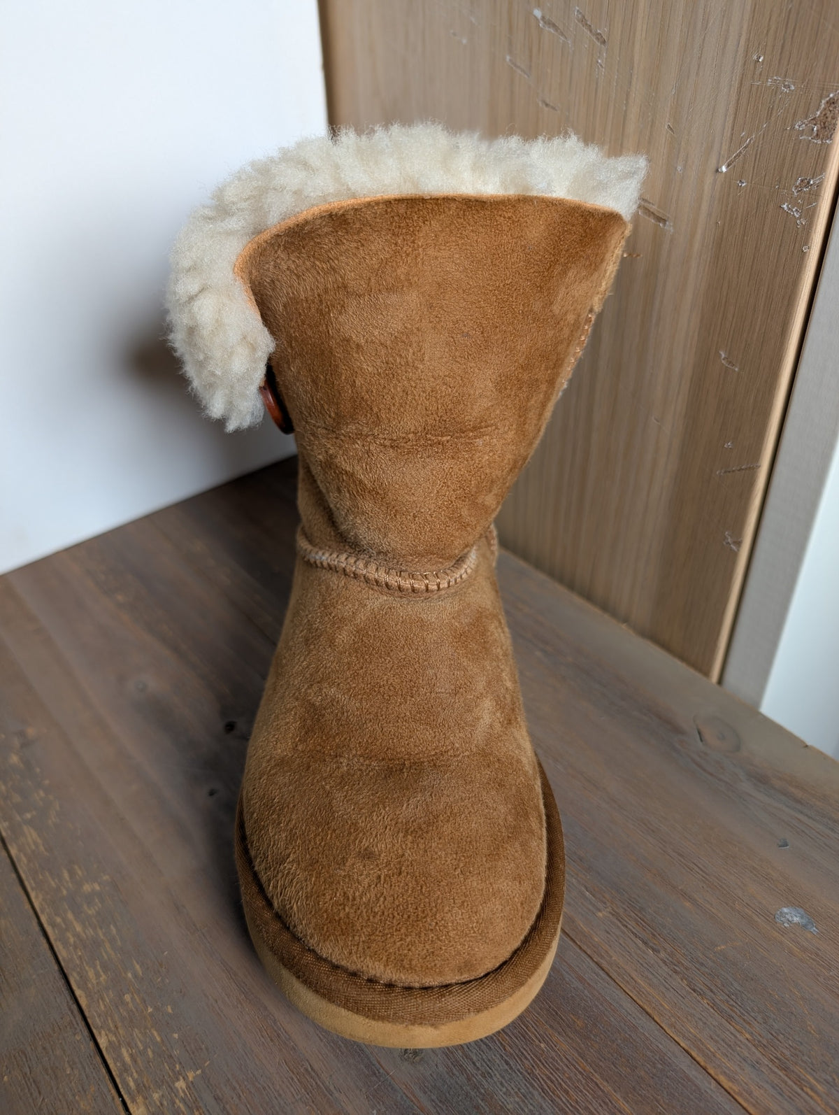 TASMANUGG Classic Mini Sheepskin Boots Chestnut - Image 5