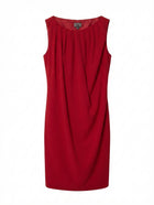 Calvin Klein Sleeveless Draped Sheath Dress Red Size 2 - Image 1