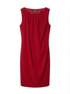 Calvin Klein Sleeveless Draped Sheath Dress Red Size 2 - Image 1