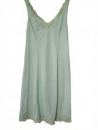 Palmers Vintage Slip Dress Mint Green Lace Trim Size 2 - Image 1