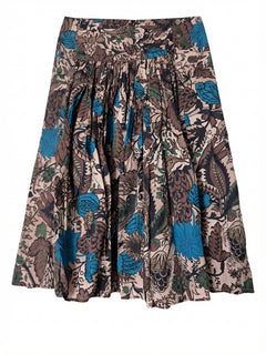 Scanlan Theodore Floral Pleated Midi Skirt Multicolour - Image 1