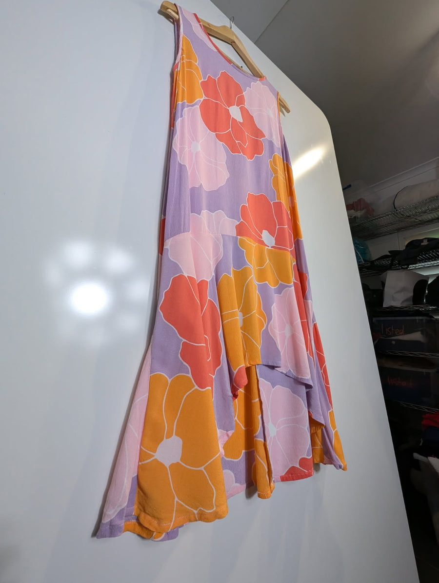 Mister Zimi Floral Sleeveless Midi Dress Size 12 - Image 7