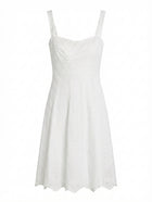 Collette Dinnigan White Eyelet Lace Sundress - Image 1