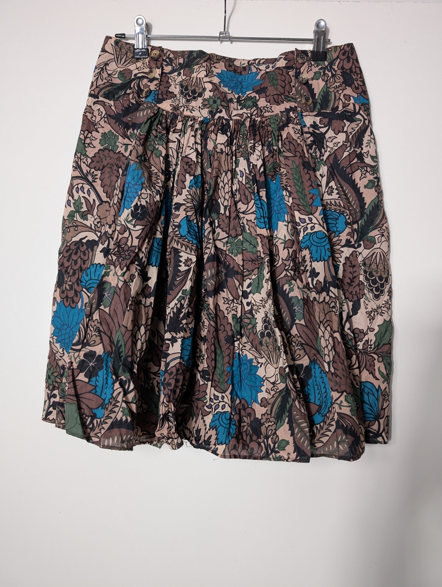 Scanlan Theodore Floral Pleated Midi Skirt Multicolour - Image 4
