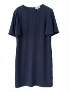 Veronika Maine Flutter Sleeve Shift Dress Navy Blue Size 16 - Image 1