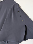 Veronika Maine Flutter Sleeve Shift Dress Navy Blue Size 16 - Image 2