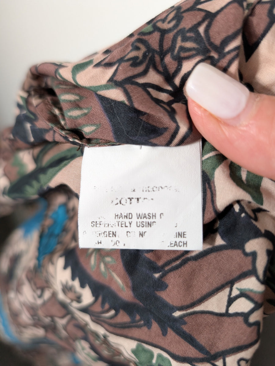 Scanlan Theodore Floral Pleated Midi Skirt Multicolour - Image 6