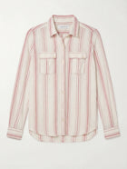 Isabel Marant Étoile Striped Button-Down Shirt White and Red Size 40 - Image 1