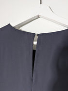 Veronika Maine Flutter Sleeve Shift Dress Navy Blue Size 16 - Image 6