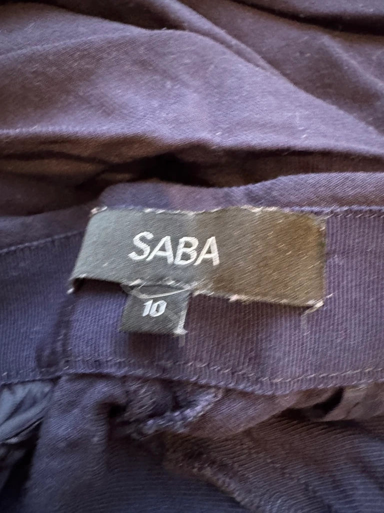 SABA Navy Blue Viscose Trousers - Image 6