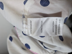 Peter Alexander Women's Polka Dot Pajama Set White & Navy Size M - Image 8